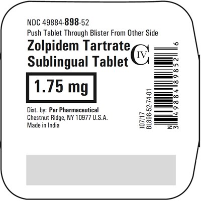 zolpidem - zolpidem tartrate sublingual tablets 9