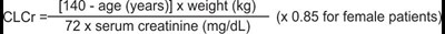 Equation (Pregabain Gault Equation)