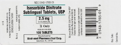 Isosorbide Dinitrate Sublingual Tablets, USP 2.5 mg/100 Tablets - isosorbide dinitrate   sub tablets 2