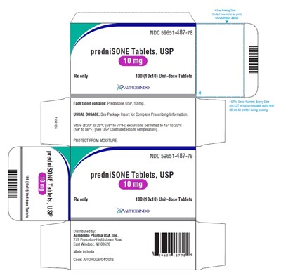 PACKAGE LABEL-PRINCIPAL DISPLAY PANEL - 10 mg 100(10x10) Unit-dose Tablets - prednisone fig6
