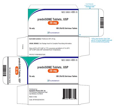 PACKAGE LABEL-PRINCIPAL DISPLAY PANEL - 20 mg (100 Tablets Carton) - prednisone fig8
