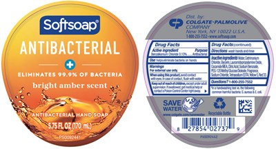 PRINCIPAL DISPLAY PANEL - 170 mL Bottle Label - softsoap 01