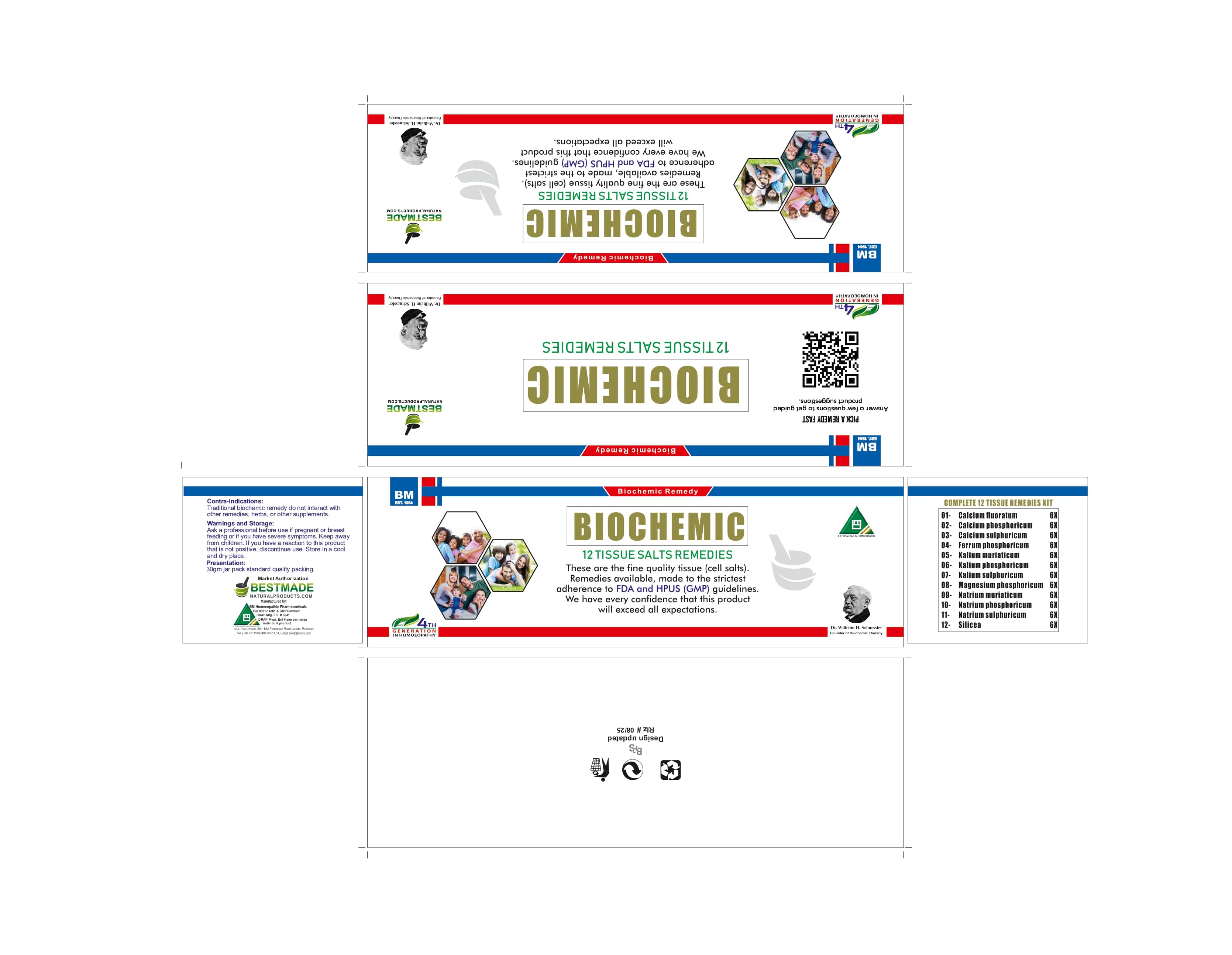 Biochemic Tissue Salt Kit - Images NDC 85816-1201