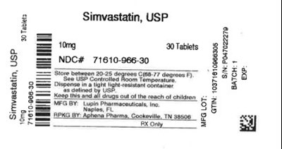 label - 71610 0966 30