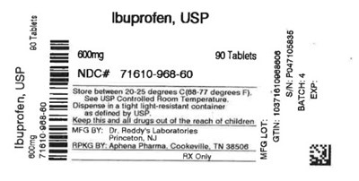 Label (71610 0968 60)