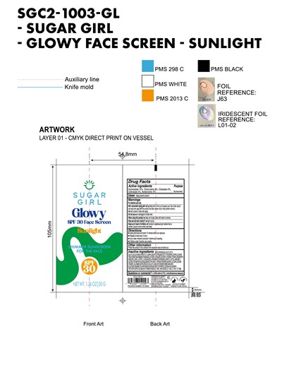 Sugargirl Glowy Spf 30 Face Screen Sunlight Shimmer Sunscreen For The Face (19)