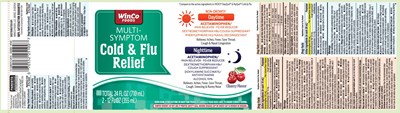Acetaminophen 325 mg, Dextromethorphan Hbr 10 mg, Phenylephrine HCl 5 mg, Acetaminophen 650 mg, Dextromethorphan Hbr 30 mg, Doxylamine Succinate 12.5 mg (Daytime Pe Nighttime Cold Flu Cherry Liquid 1)