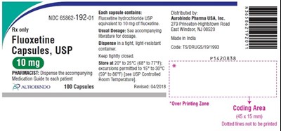 PACKAGE LABEL-PRINCIPAL DISPLAY PANEL - 10 mg (100 Capsules Bottle) - fluoxetine fig1