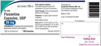 fluoxetine-fig2.jpg PACKAGE LABEL-PRINCIPAL DISPLAY PANEL - 20 mg (100 Capsules Bottle) - fluoxetine fig2
