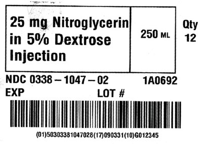 Representative Carton Label - 25 mg Nitroglycerin 0338-1047-02 - image 04