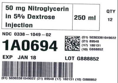 Representative Nitroglycerin in Dextrose Serialization Label 0338-1049-02 - image 08