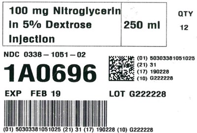 Representative Nitroglycerin in Dextrose Serialization Label 0338-1051-02 - image 11