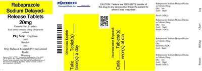 Rabeprazole Sodium Delayed-release Tablets 20mg (Rabeprazole Dr Tablet 30s Label)