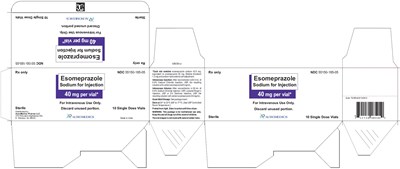 PACKAGE LABEL-PRINCIPAL DISPLAY PANEL - 40 mg per vial - Container-Carton (10 Vials) - esomeprazole fig2