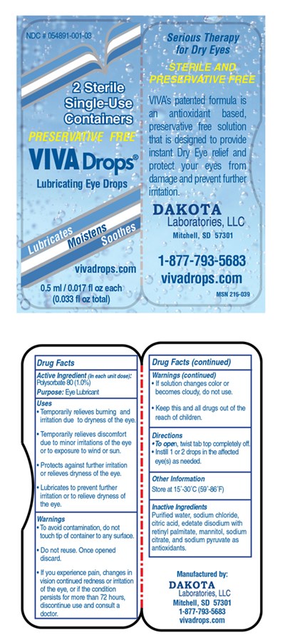 Viva Drops 2 Pack Of Unidose (Vivasample)