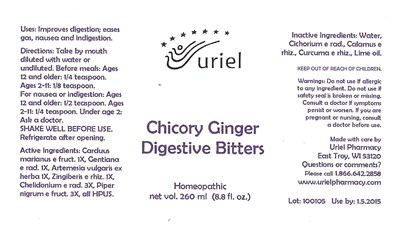Chicory Ginger Bitters Bottle Label (Chiginb02)