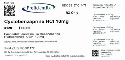 cyclobenzaprine-hydrochloride-tablets-usp-2.jpg 63187-011-00 - cyclobenzaprine hydrochloride tablets usp 2