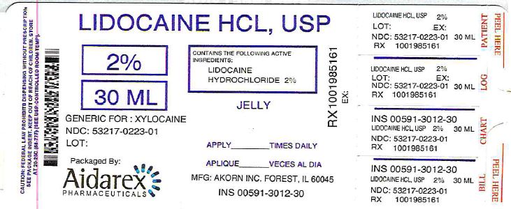 Ndc 53217 223 Lidocaine