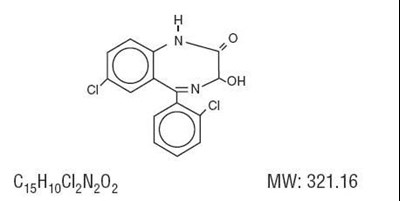 Structural Formula Of Lorazepam (Lorazepam 1)