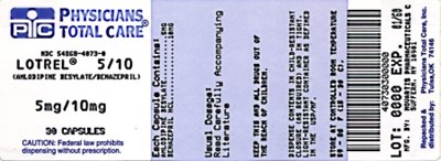 image of 5/10 mg package label - 4073