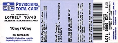 image of 10/40 mg package label - 5690