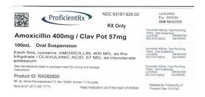 63187-826-00 (Amoxicillin And Clavulanate Potassium 200 And 400 04)
