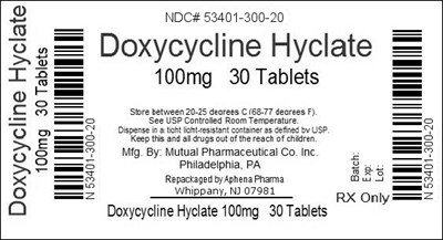 Bottle Label 100mg (53401 300)