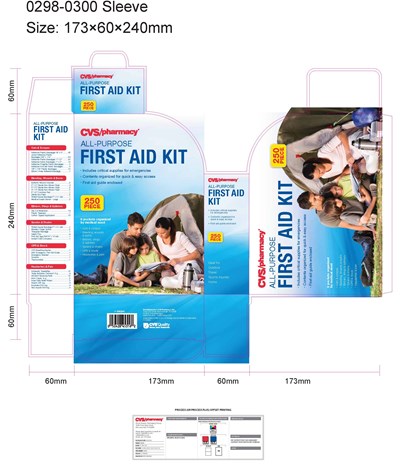 All Purpose Kit (12 Hc 896268 Firstaidkit 250ct R4)