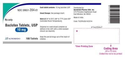baclofen-fig1.jpg PACKAGE LABEL-PRINCIPAL DISPLAY PANEL - 10 mg (100 Tablet Bottle) - baclofen fig1