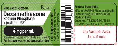 Package Label – Principal Display Panel – Vial Label (Dex1z 0000 02)