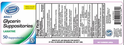 Premier Value Glycerin Suppositories 50count - PremVal720