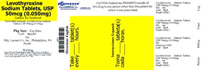 Levothyroxine Sodium Tablets, USP 50mcg (0.050mg) - levothyroxine sodium tablets usp 3