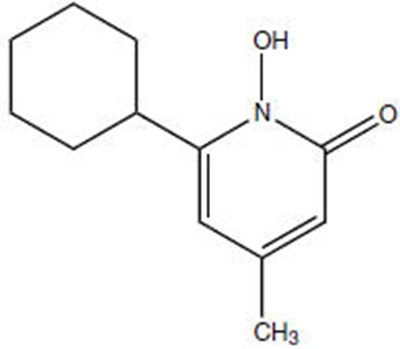 Chemical Structure - ciclopirox 01