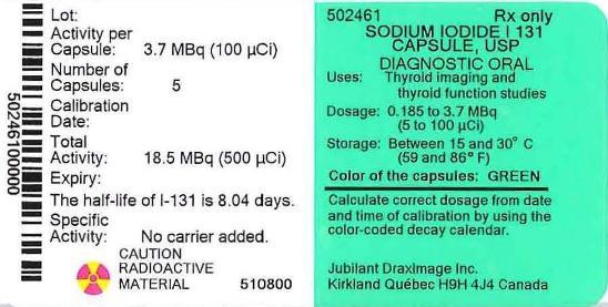 Ndc 461 Sodium Iodide I 131 Diagnostic Sodium Iodide I 131