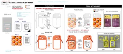 Amora Hand Sanitizer Mist Peach (03)