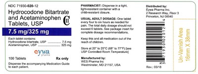 Label75mg100 (Label 7.5 325)