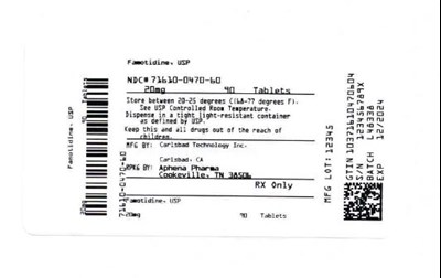Bottle Label 20 mg (71610 0470 60)