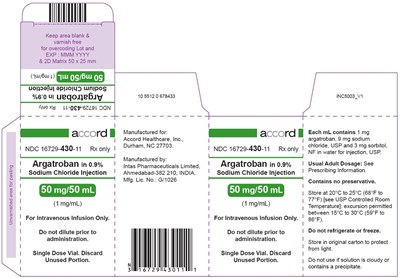 Principal Display Panel - Carton Label - argatroban inj carton