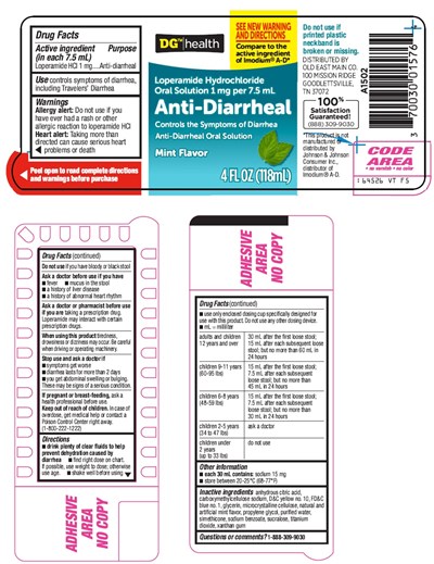 Anti-diarrheal Label (Image 01)