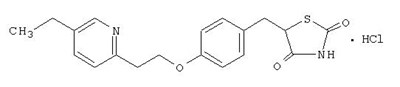 Chemical Structure - pioglitazone str