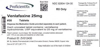 82804-124-30 - venlafaxine 25mg