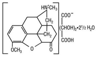 Hydrocodone Bitartrate Structure - hbt ibuprofen str1