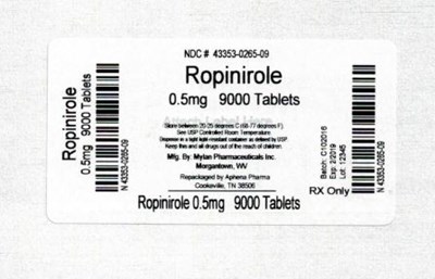 Bottle Label 0.5 mg - 43353 265 09