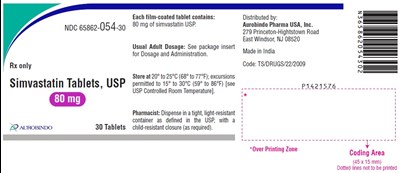 simvastatin-fig5.jpg PACKAGE LABEL-PRINCIPAL DISPLAY PANEL - 40 mg (30 Tablets Bottle) - simvastatin fig5