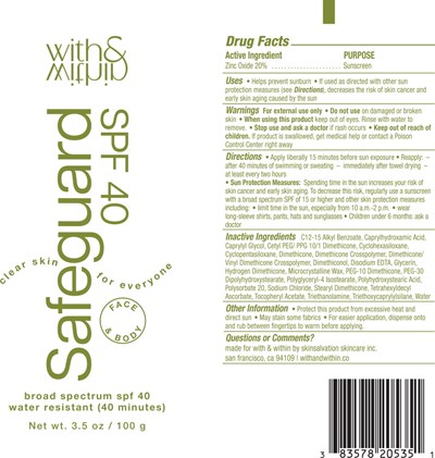 Principal Display Panel – 100 g Tube Label - saf1c 0000 01