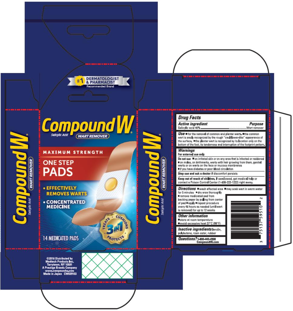 NDC 63029594 Compound W One Step Pads Plaster Topical