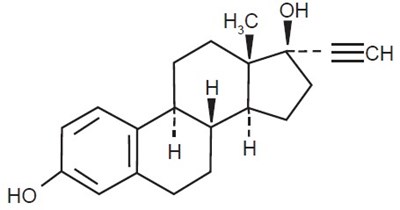 Ethinyl Estradiol Structural Formula (Image 02)