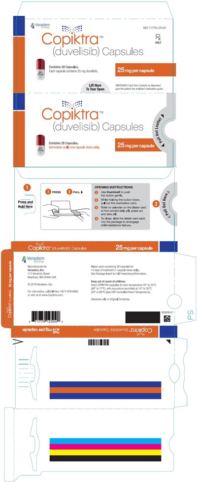 25 mg Capsule 28 Days Pack Blister Pack Label - copiktra 03