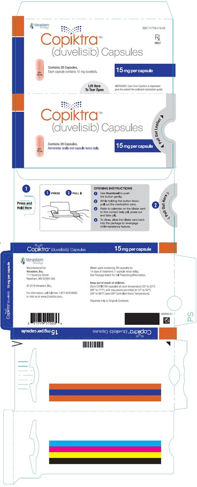 15 mg Capsule 28 Days Pack Blister Pack Label - copiktra 06