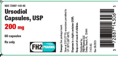Ursodiol Capsules USP 200 mg label 60s - label 200mg